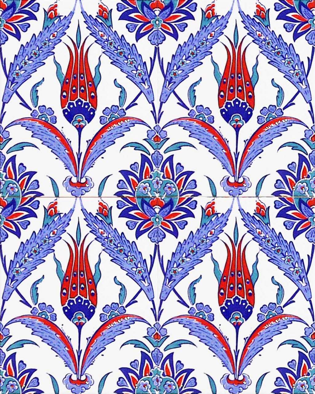 20x25 cm Çini Karo D-1002